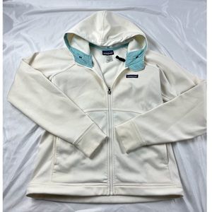 Patagonia women zip up hooded sweater size med